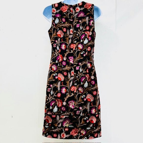 White house Black Market Midi dress overall lace , sleeveless black gold (dr7) - Picture 3 of 7